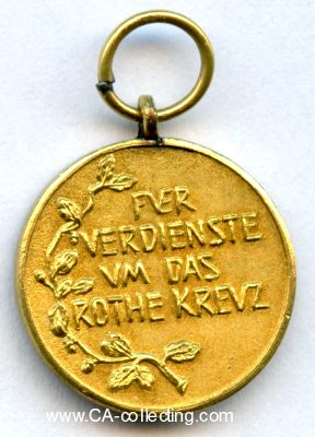 Photo 2 : ROTE KREUZ-MEDAILLE 3.KLASSE 1898. Miniatur 16,5 mm...