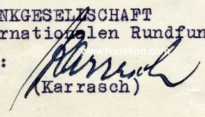 KARRASCH, Kurt. Deutscher Dirigent und Komponist, Leiter...