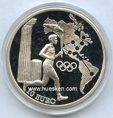 GRIECHENLAND - 10 EURO 2004 OLYMPISCHE SPIELE ATHEN...
