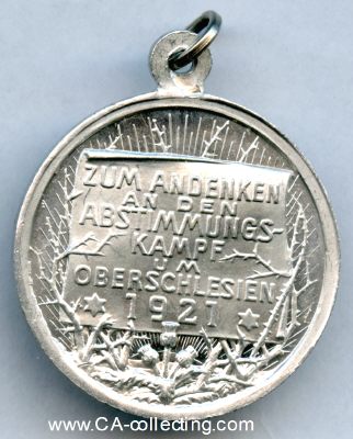 TRAGBARE MEDAILLE 1921 'Zum Andenken an den...