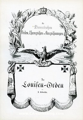 DER LOUISEN-ORDEN. Aus der Reihe 'Die Preussischen Orden,...