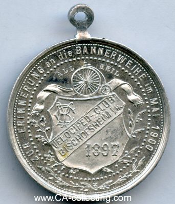 Photo 2 : BISCHOFSHEIM. Medaille des Velociped Club Bischofsheim...