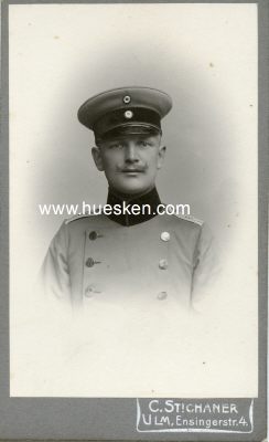 KABINETTPHOTO 10,5x6,5cm: Württembergischer Leutnant...