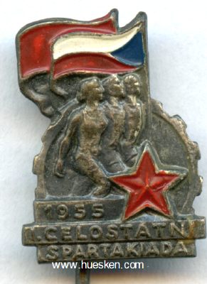 TEILNEHMERABZEICHEN zur 1. Spartakiade 1955 (1....