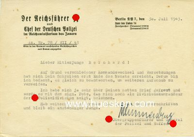 Photo 3 : WÜNNENBERG, Alfred. SS-Obergruppenführer,...