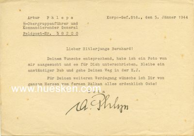 Foto 2 : PHLEPS, Arthur Martin. SS-Obergruppenführer und...