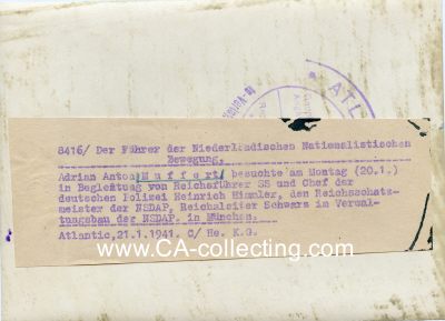 Photo 3 : HIMMLER - WOLFF - MUSSERT - SCHWARZ. Pressephoto 13x18cm...