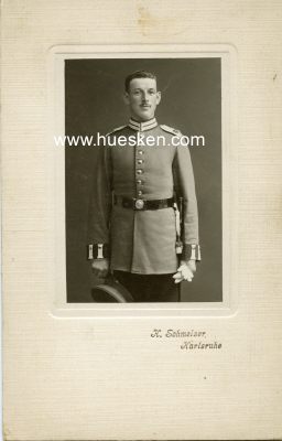 Photo 2 : KABINETT-PORTRÄTPHOTO 9x6cm um 1910 eines Soldaten...