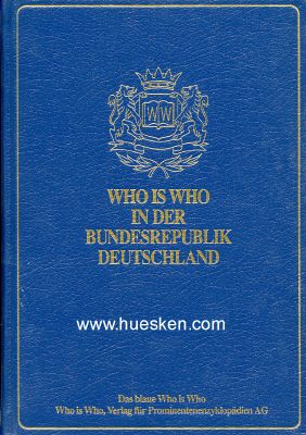 WHO IS WHO IN DER BUNDESREPUBLIK DEUTSCHLAND. 3. Ausgabe...