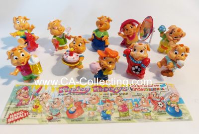 KOMPLETTSATZ PINKY PIGGYS 2000. 10 verschiedene Figuren...