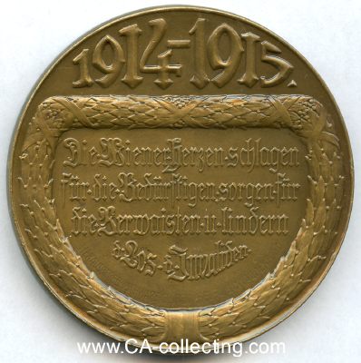 Photo 2 : WIEN. Medaille 1915 'Wien während des Weltkrieges'...
