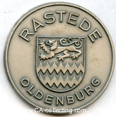 RASTEDE. Medaille 'Ellernfest 1979'. Gemeindewappen /...