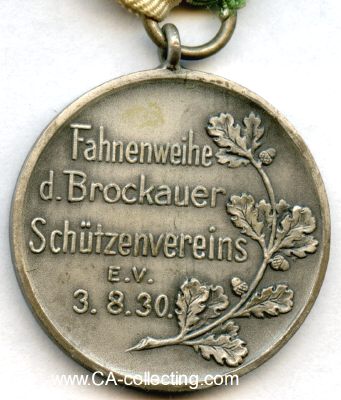 Photo 2 : BROCKAU. Medaille zur Fahnenweihe des Brockauer...