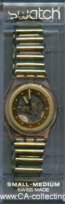 SWATCH 1989 GENT FLEX GOLDEN BOND GP101/GP102. Uhrwerk:...
