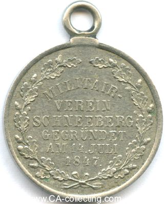 Foto 2 : SCHNEEBERG. Medaille des Militärverein Schneeberg...