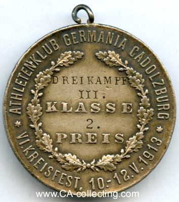 CADOLZBURG. Medaille des Athletenklub Germania'...