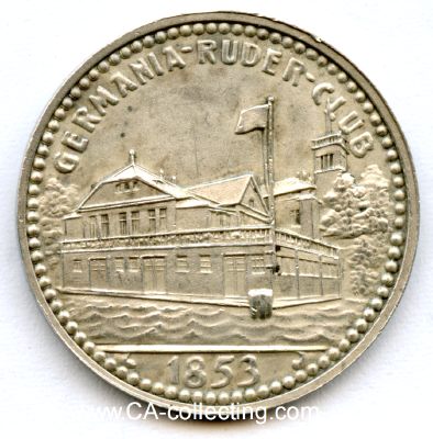 GERMANIA-RUDER-CLUB HAMBURG 1853. Medaille für...
