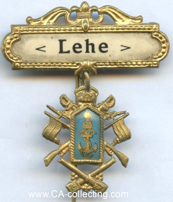 LEHE (BREMERHAVEN). Marineabzeichen um 1900...