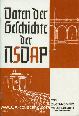 DATEN DER GESCHICHTE DER NSDAP. Dr. Hans Volz,...