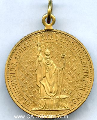 Foto 2 : FULDA. Medaille zum Bonifatius Jubiläum Fulda 1905...