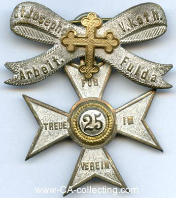 FULDA. Abzeichen um 1900/1910 des Katholischen...