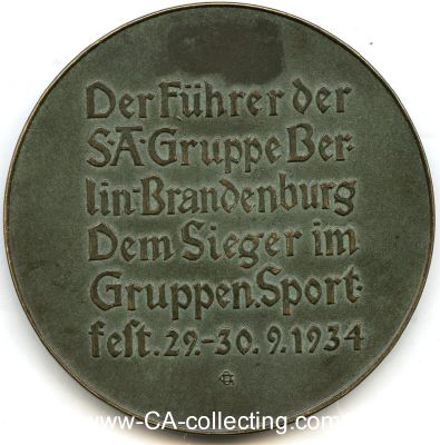 MEDAILLE 1934 des Führers der SA-Gruppe...