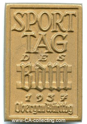 ABZEICHEN zum Sporttag des BDM 1937 des Obergau...