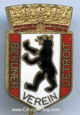 BERLINER DETROIT VEREIN. Abzeichen um 1960. Bronze...