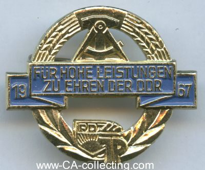 JP-ABZEICHEN 1967 FÜR HOHE LEISTUNGEN ZU EHREN DER...