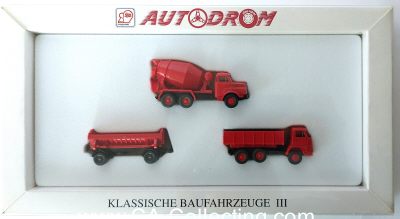 WIKING 99016 - AUTODROM - KLASSISCHE BAUFAHRZEUGE III...