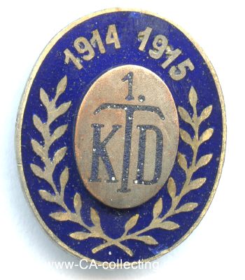 KAPPENABZEICHEN 1. Kavallerie-Division 'KTD 1914 1915'....
