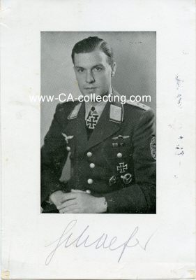 SCHAEFER, Elmar. Major der Luftwaffe im...