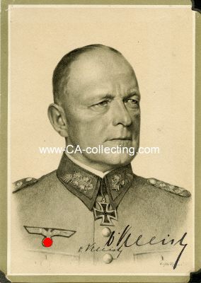 KLEIST, Ewald von. Generalfeldmarschall des Heeres,...