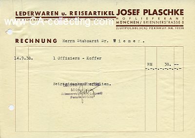 Photo 2 : JOSEF PLASCHKE HOFLIEFERANT MÜNCHEN. Lederwaren und...