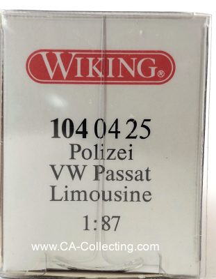 Foto 2 : WIKING 1040425 - POLIZEI VW PASSAT LIMOUSINE. In Original...