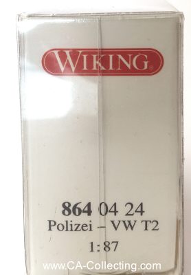 Foto 2 : WIKING 8640424 - POLIZEI VW T2. In Original Verpackung....
