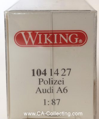 Foto 2 : WIKING 1041427 - POLIZEI AUDI A6. In Original Verpackung....