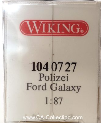 Photo 2 : WIKING 1040727 - POLIZEI FORD GALAXY. In Original...