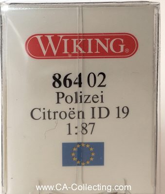 Photo 2 : WIKING 86402 - POLIZEI CITROEN ID 19. In Original...