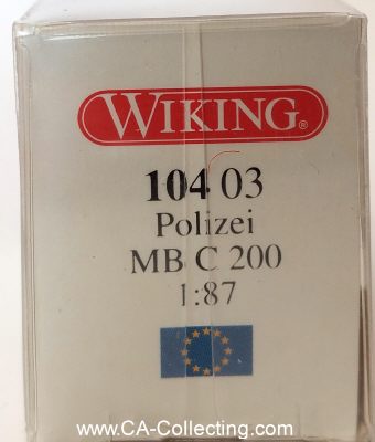 Photo 2 : WIKING 10403 - POLIZEI MERCEDES-BENZ C200. In Original...