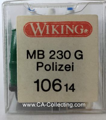 Foto 2 : WIKING 10406 - POLIZEI MERCEDES-BENZ 230 G. In Original...