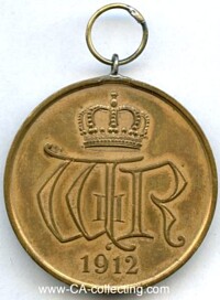 BRONZE MEDAL 1912 MERIT TO THE STATE