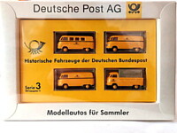 WIKING BREKINA DEUTSCHE POST AG - MODELLAUTOS FÜR SAMMLER SERIE 3 VW TRANSPORTER T1 - HISTORISCHE FAHRZEUGE DER DEUTSCHEN BUNDESPOST.