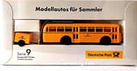 WIKING BREKINA DEUTSCHE POST AG - MODELLAUTOS FÜR SAMMLER SERIE 9 - BÜSSING 6500 T POSTBUS.