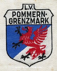 STAHLHELMBUND-ÄRMELABZEICHEN 'L.V. POMMERN-GRENZMARK'.