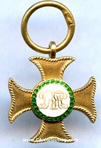 OFFICERS MILITARY SERVICE CROSS 1847 FOR 25 YEARS SERVICE.