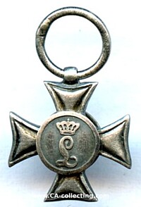 SERGEANTS MILITARY SERVICE CROSS 1833 FOR 25 YEARS SERVICE.