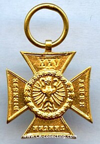FRANKFURT - OFFICERS MILITARY SERVICE CROSS 1840 FOR 25 YEARS SERVICE.