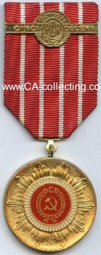 MEDAL 50 YEARS COMMUNIST PARTY.