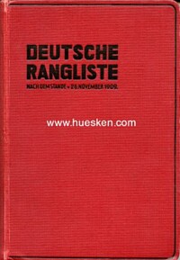 DEUTSCHE RANGLISTE 1909